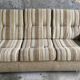 Corner sofa convertible in antique wool brand GMC seats - design 1970