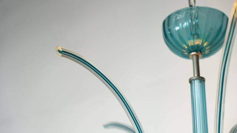 Chandelier Fontaine Murano No. 99.35 by Venini, Italy, 1975