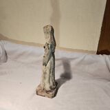 Painted terracotta holy virgin statue