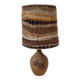 Sandstone lamp, wool lampshade, 50s/60s