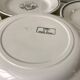 Set of 6 flat plates salins model "april" years 30-40