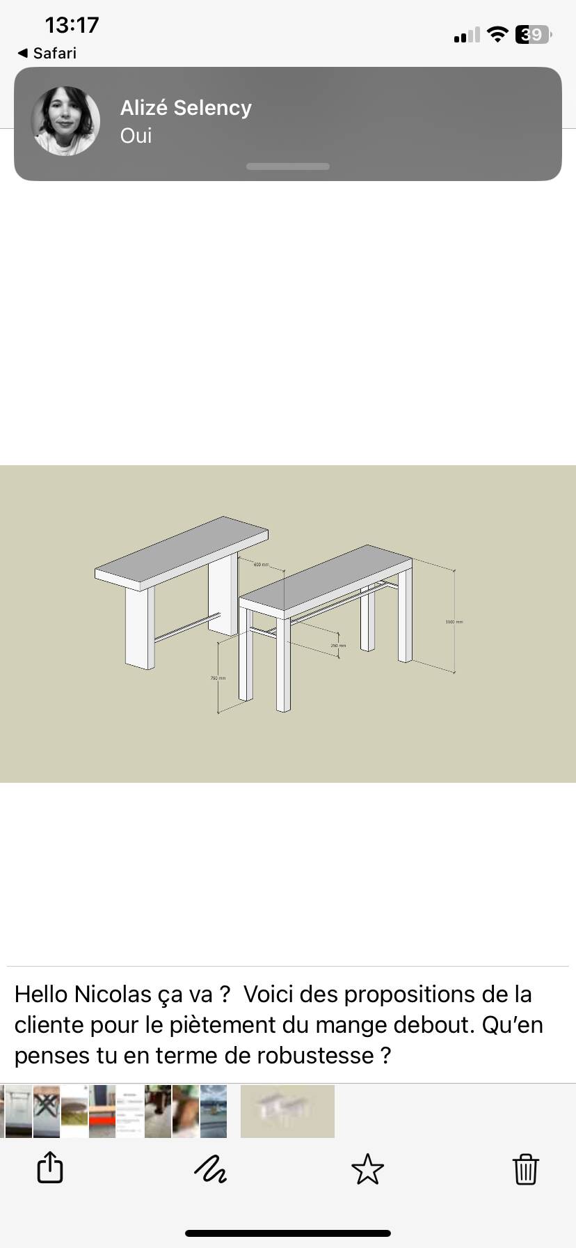 Eat standing up for Alizé pro