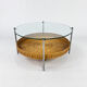 Vintage Round Coffee Table, Netherlands, 1960s