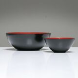Pair of bowls "Krenit" steel enamelled by Krenchel for Torben Orskov