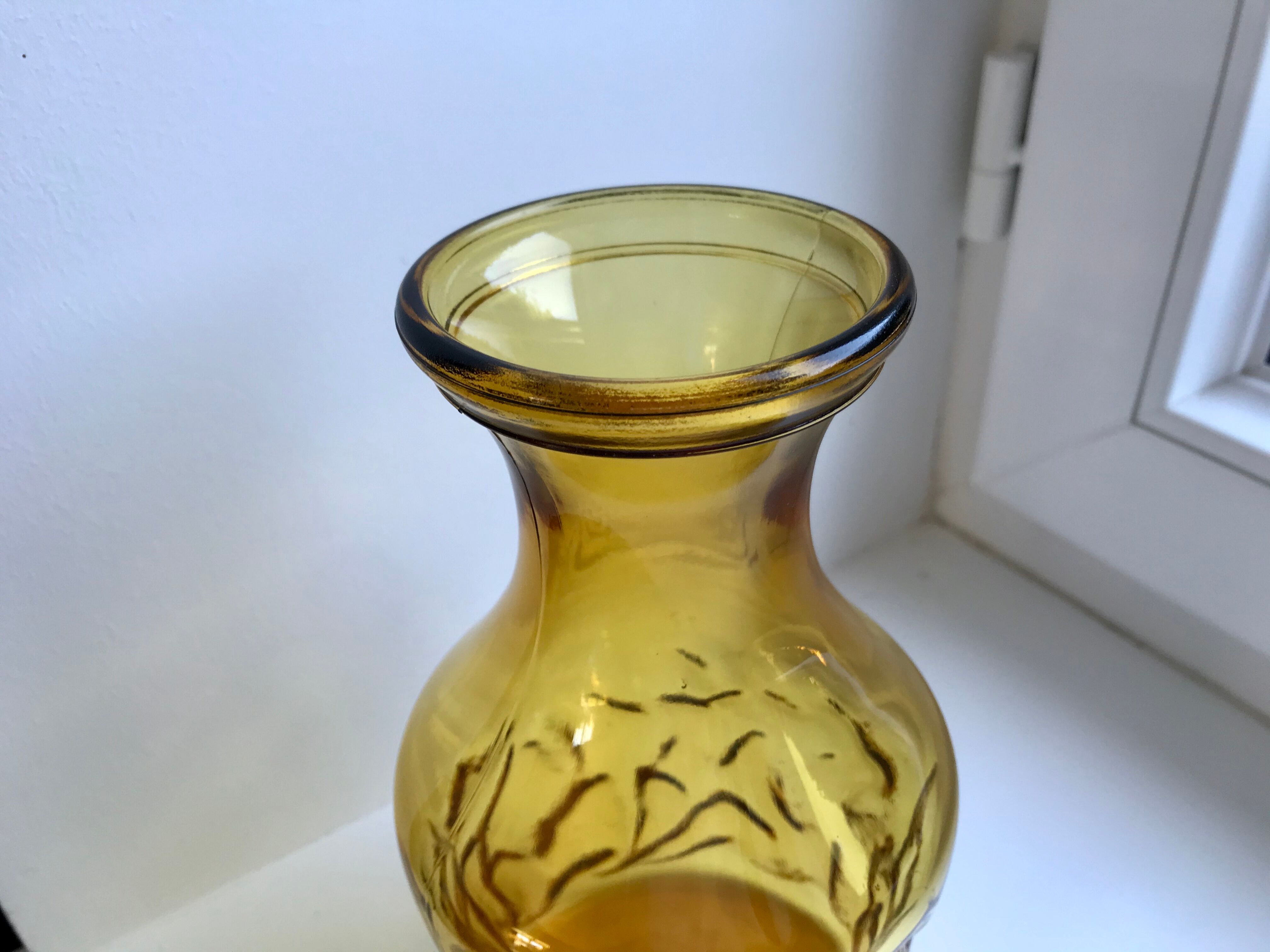 Carafe / pichet ambré années 70