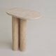 Table d'appoint Trio n° 3 en travertin