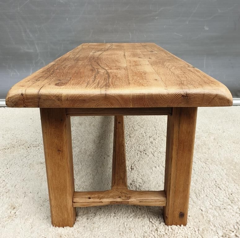 Farmhouse coffee table raw oak natural shade