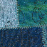 Oversized blue and green wool turkish carpets