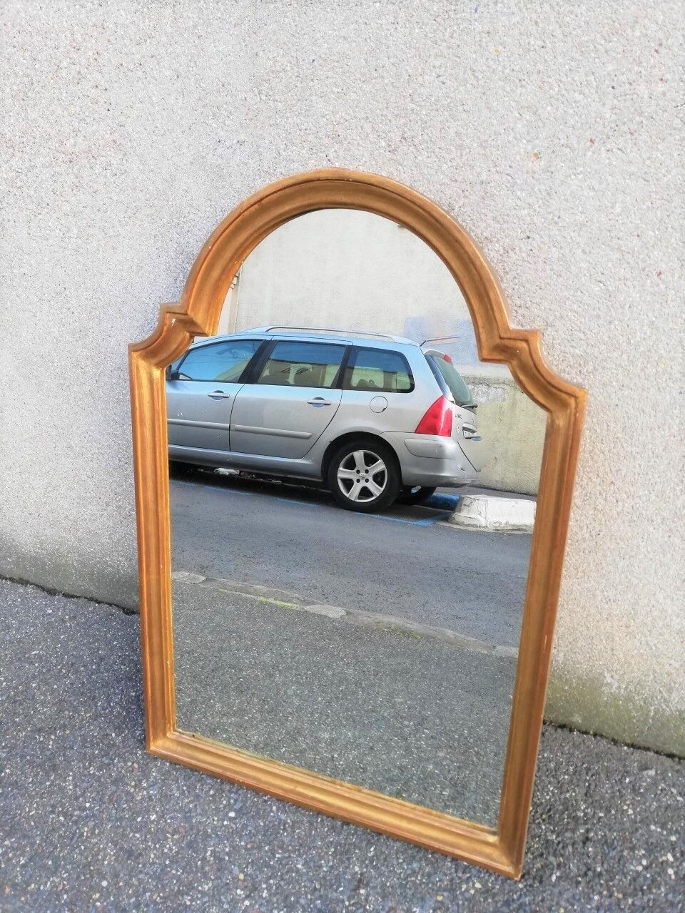 Miroir néoclassique doré vintage 53x80cm
