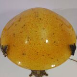 Magnificent art nouveau lamp designed for naudy and blown glass 1960