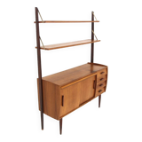 Scandinavian teak bookcase chest of drawers, Sweden, 1960