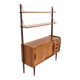 Scandinavian teak bookcase chest of drawers, Sweden, 1960