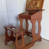 1900s oak desk with interior paint