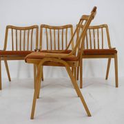 1970s Set of Four Antonin Suman Dining Chairs by Ton, Czechoslovakia