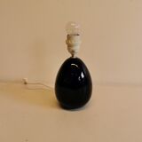 Small Table lamp in dark blue ceramic, made by Søholm ceramics Denmark.