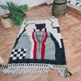 Handmade wool Berber rug 150 X 100 CM