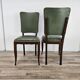 Set of 8 Art Decò oak dining chairs, 1950