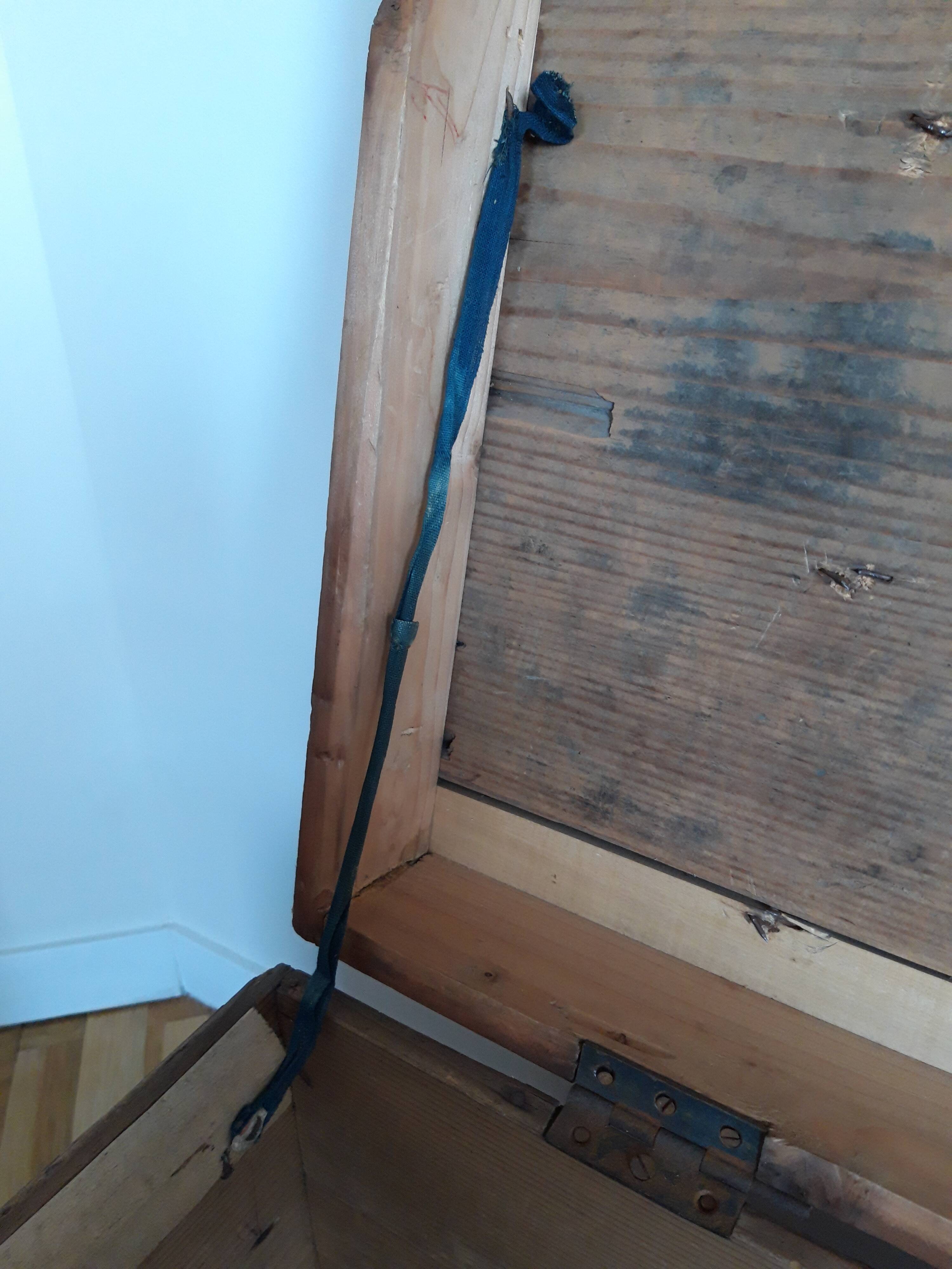 Old solid pine chest
