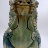 Ceramic Fô dog. Sancai color.