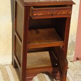 Art Deco period bedside table with marble top