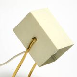 Great Mid Century metal bedside lamp with brass base by Kaiser Leuchten