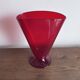 Vase éventail Empoli rouge 1950 XL