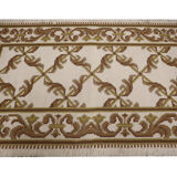 Tapis beige crème point d’aiguille55x110cm