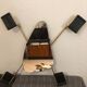 Mirror and wall coat rack  vintage 50s