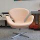 Arne Jacobsen natural leather swan chair by Fritz Hansen