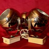 Set of Eye-Ball wall lights, from the 70s