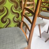 Set of 4 Scandinavian chairs 1970