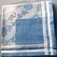 White and blue damask tablecloth 1m50 x 1m50