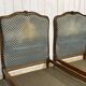 Pair of Louis XV style beech beds from the 1950s.