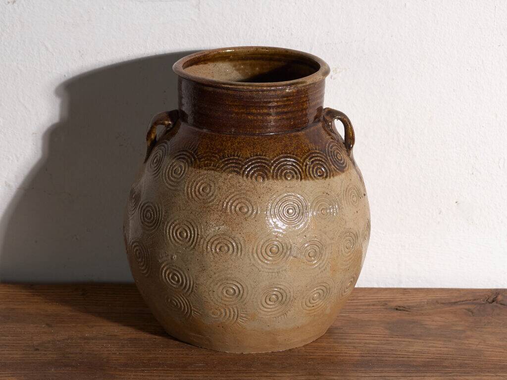 Ancient Chinese glazed stoneware vase – China, circa 1900