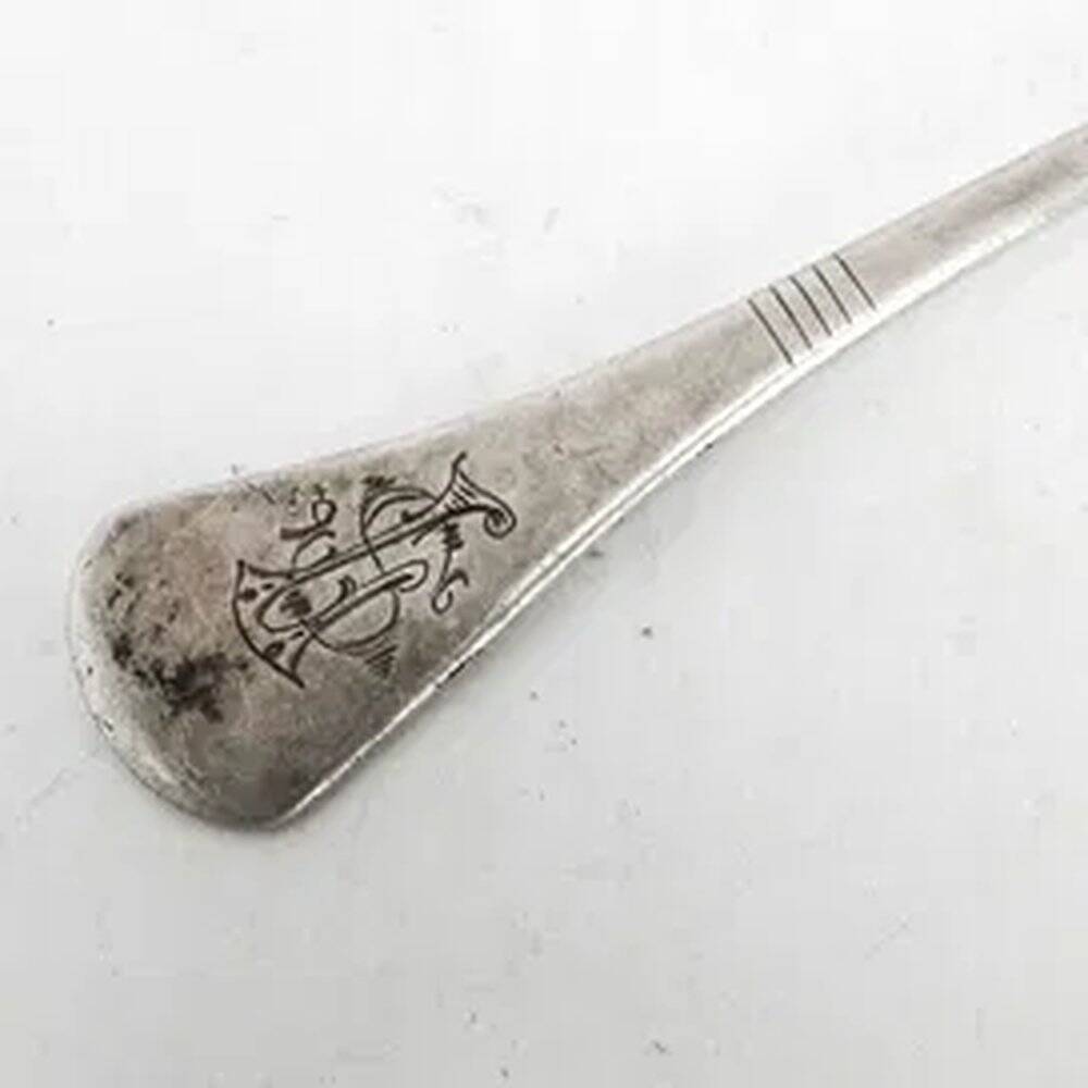 Art Deco tea silver spoon, 1930s