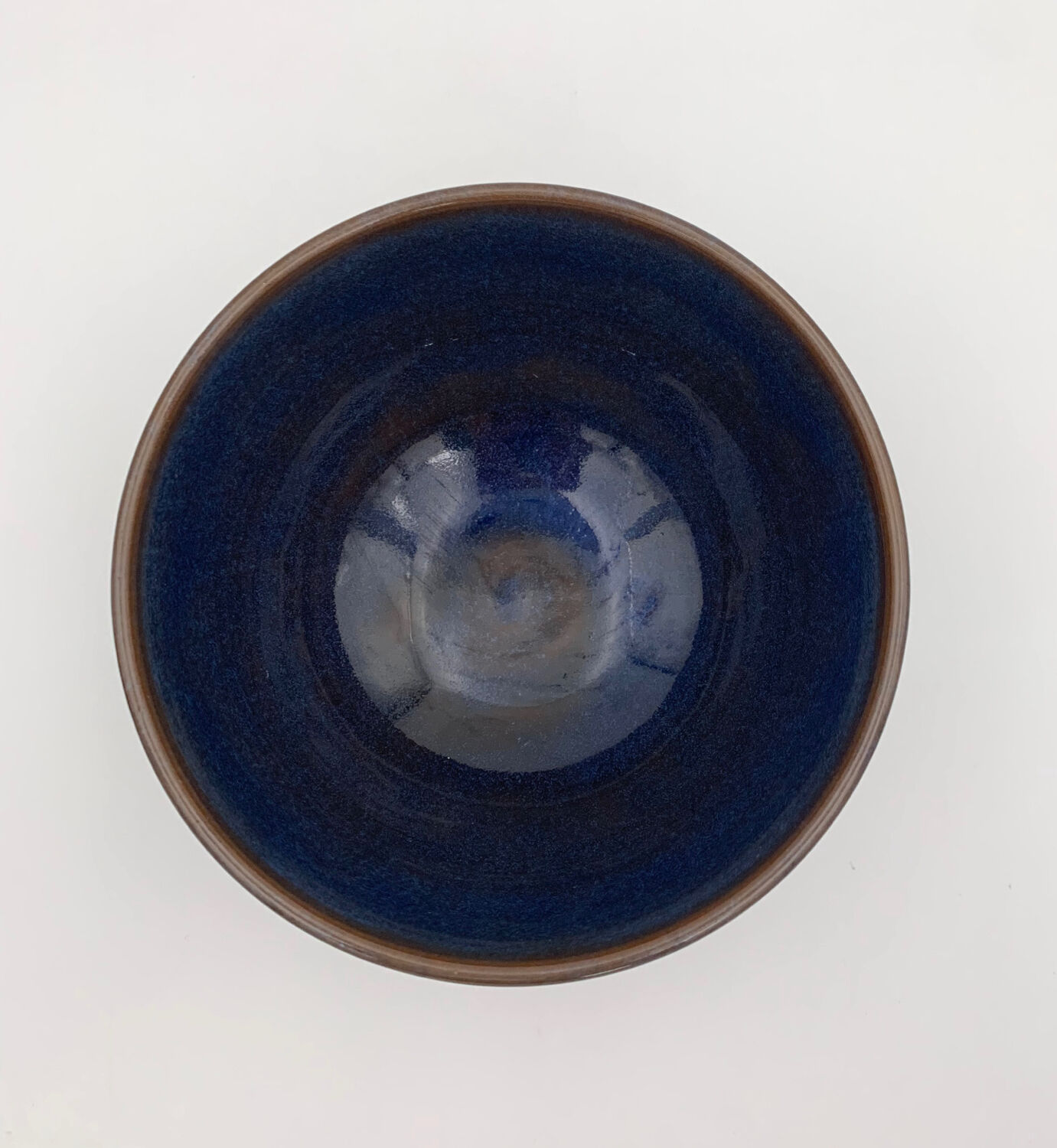 Blue ceramic bowl signed Salvatore PARISI / Contemporary art