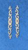 Pair of brass keyholes