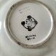 Two vintage leaf barbotine plates