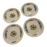 Set of 4 Digoin Sarreguemines Plates
