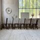 Chaises chêne massif chapo savoyarde art populaire