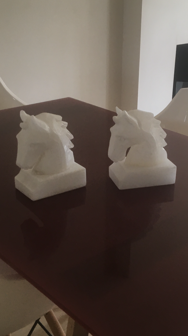 Pair of alabaster bookends