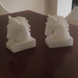 Pair of alabaster bookends