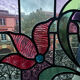 Window doors stained glass