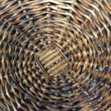Old wicker tray wall decoration