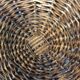 Old wicker tray wall decoration