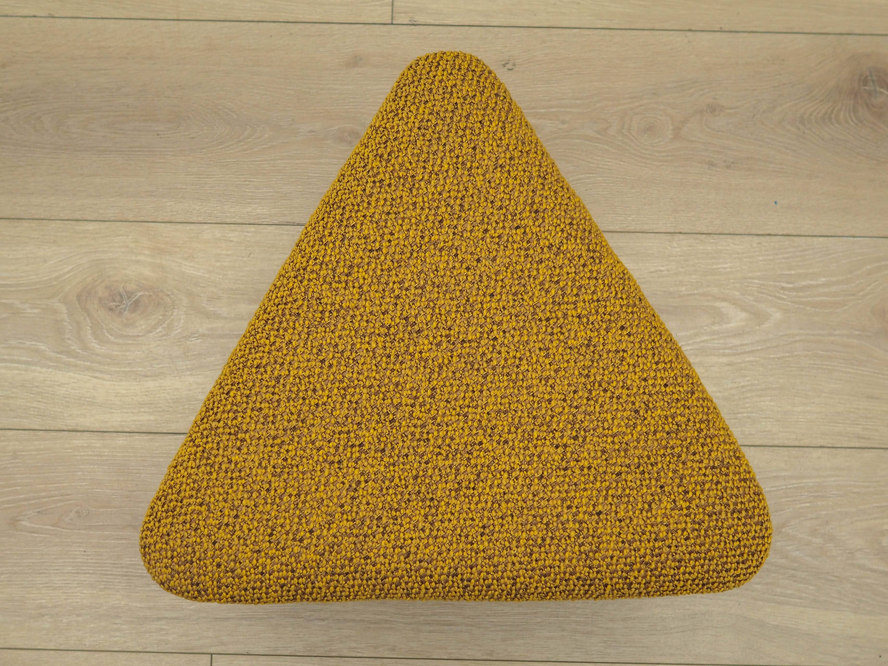 Mustard footstool, Danish design, 1990s, production: Denmark