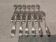 12 silver-plated cake forks, goldsmith Boulenger art deco