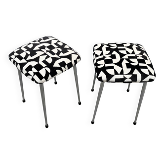 Stool with chrome legs