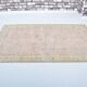 Tapis floral turc beige et rose sku 3221
