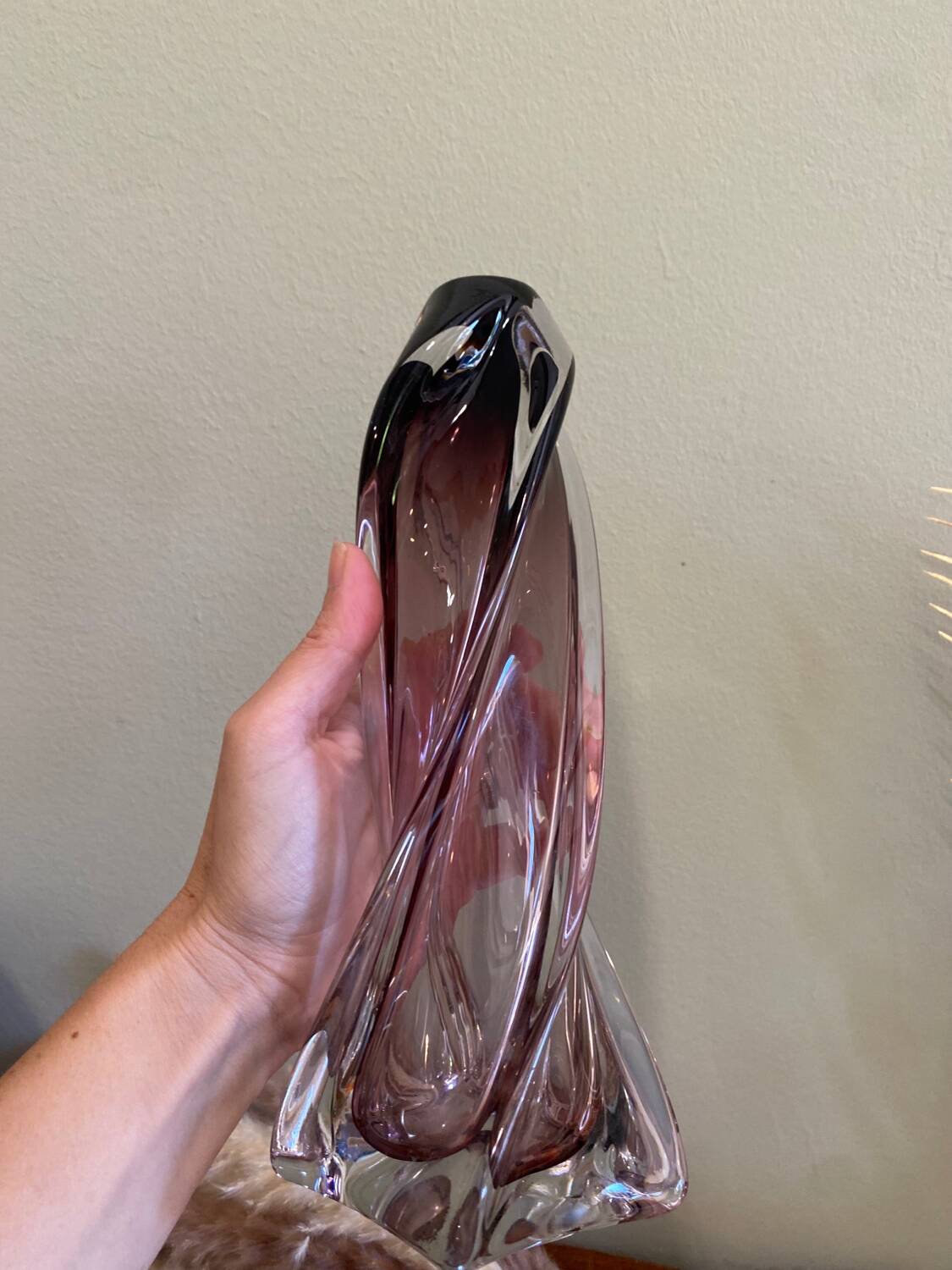 Twisted Glass Vase